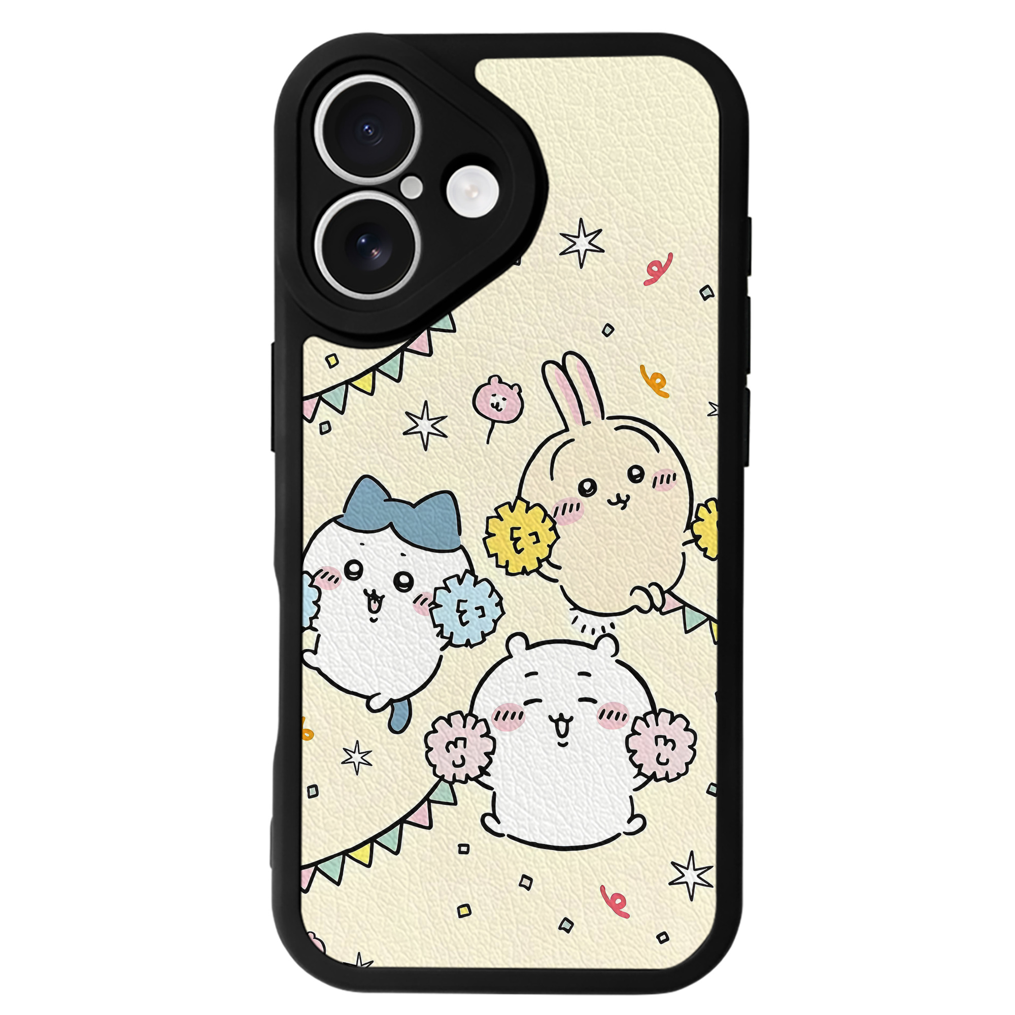 （画像用） ちいかわ Chii-kawa 【iPhone 16シリーズ対応】シリコンスマホケース（レザー調） 材質：シリコン